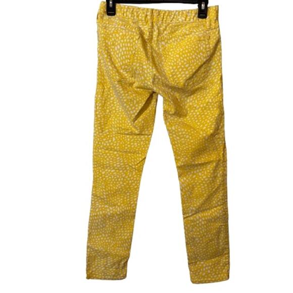 GAP Always Skinny Ladies Sz 26 Yellow Print Pants - Picture 2 of 4